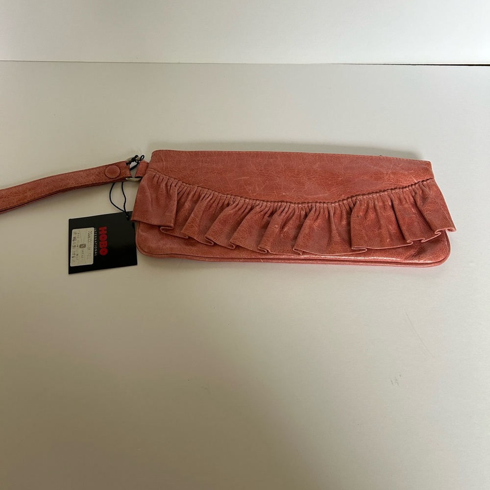 Hobo pink clutch with strap